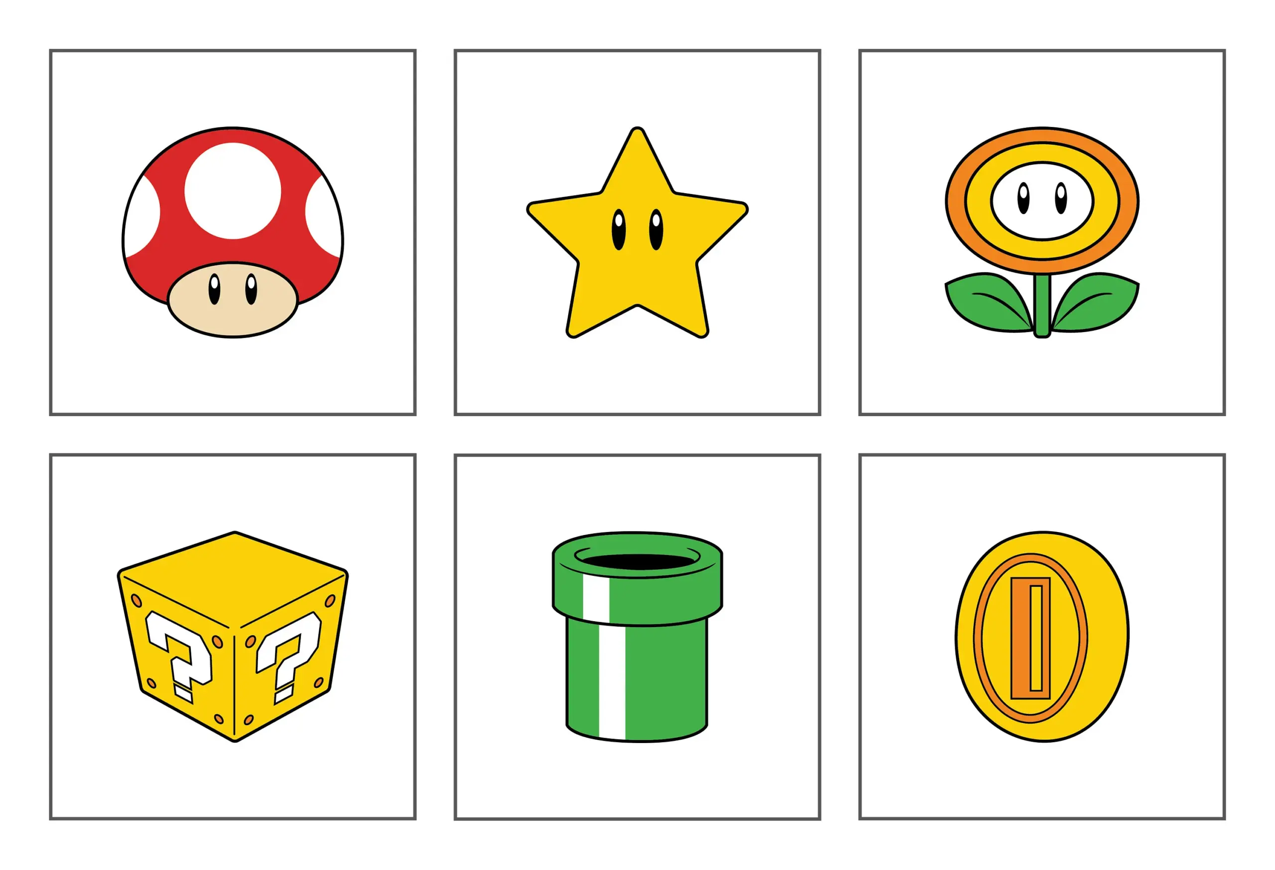Super Mario Question Mark Template