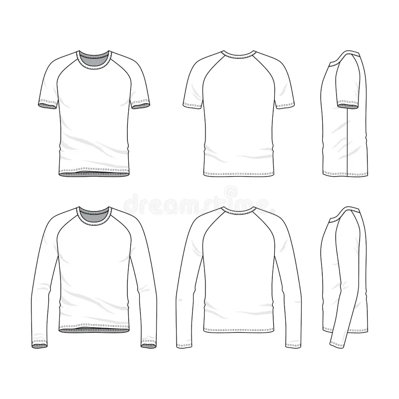 Tee Shirt Template Blank Sleeve