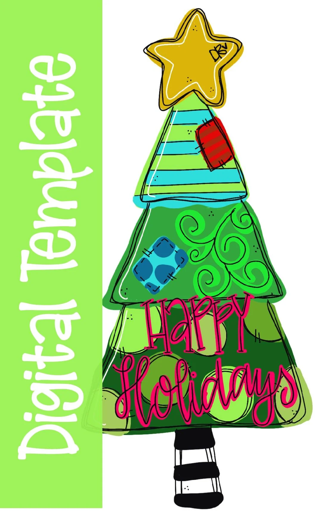 Template Crafty Christmas Tree Door Hanger Download Template Printable Template