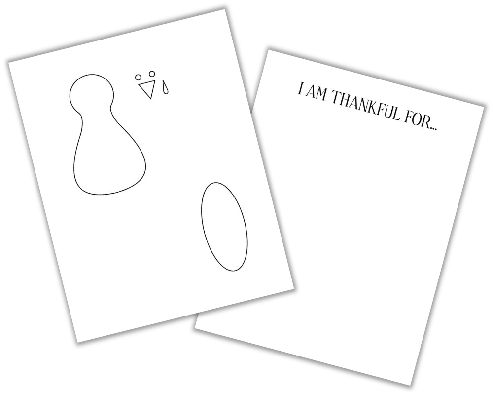 Thankful Turkey Craft Template