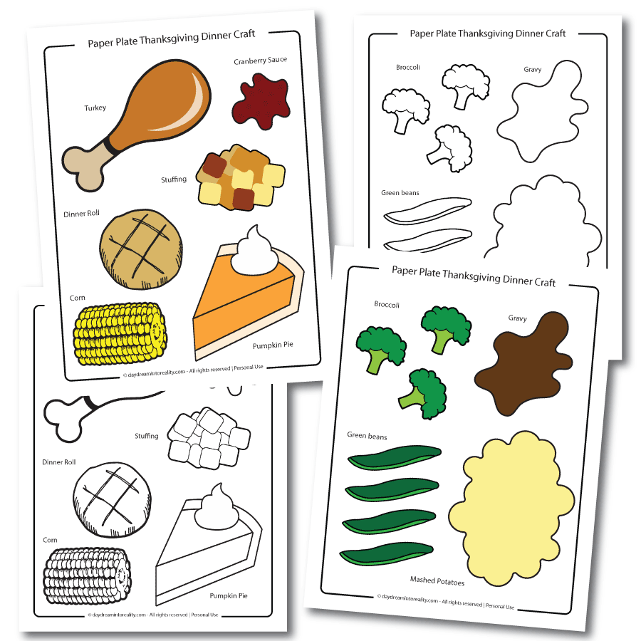 Thanksgiving Dinner Paper Plate Craft Thanksgiving Dinner Paper Plate Craft