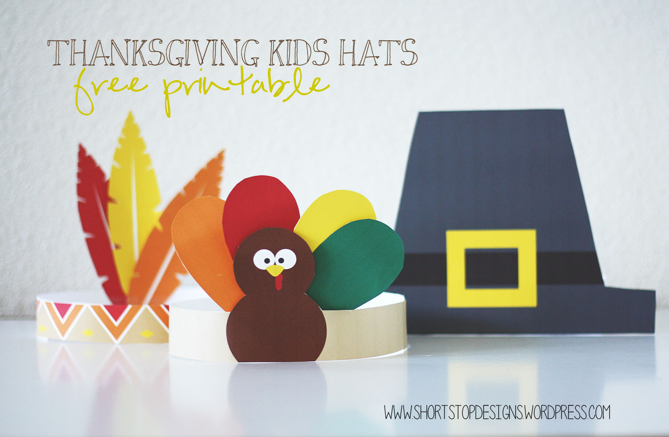 Thanksgiving Kids Hats Free Printables