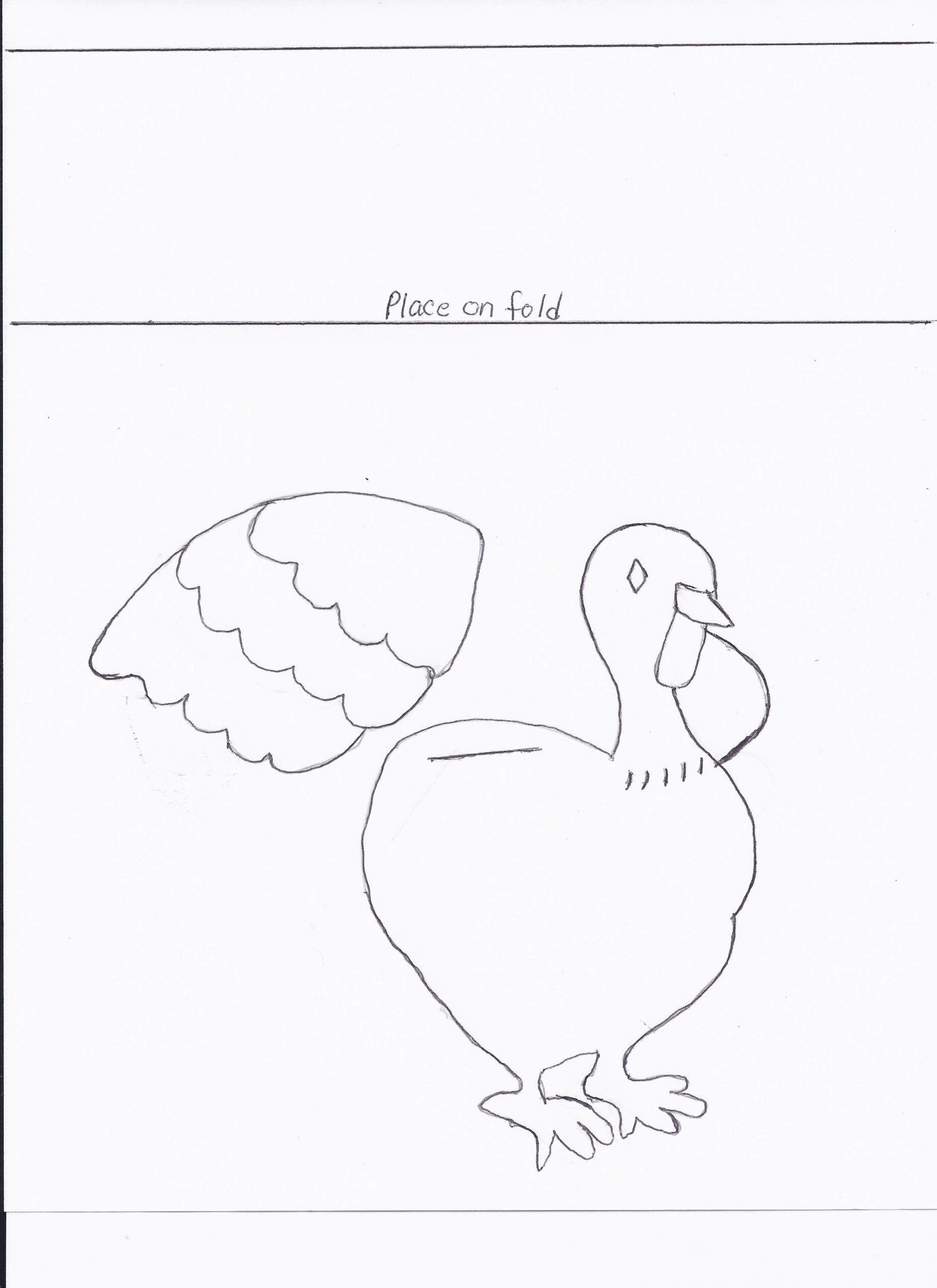 turkey wing template turkey wing template