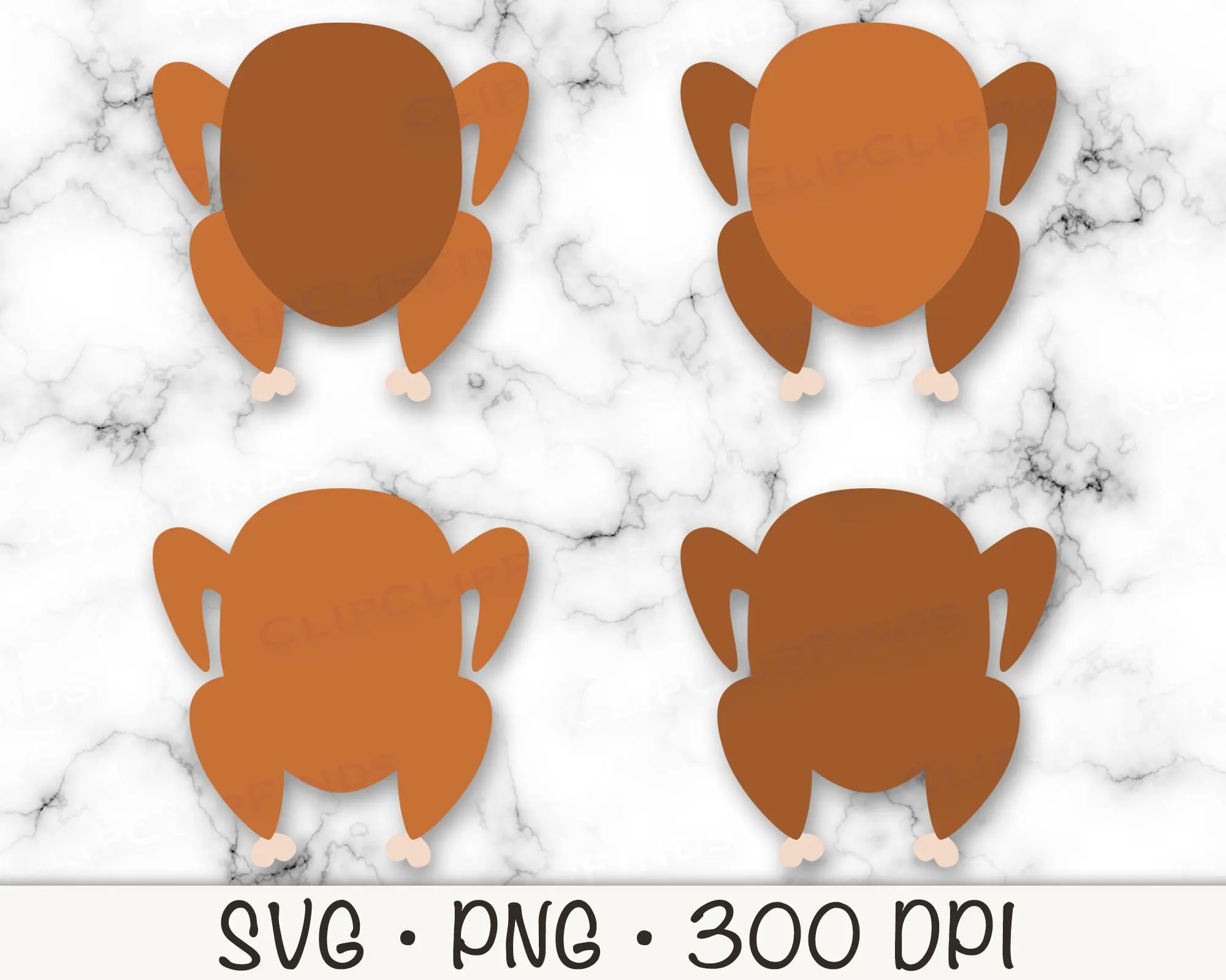 Thanksgiving Roasted Turkey Svg Vector