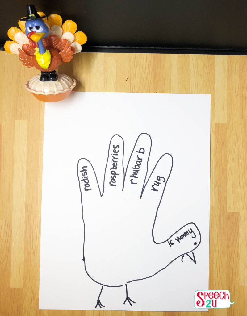 Thanksgiving Speech Therapy Craft Hand Turkeys Thanksgiving Speech Therapy Craft Hand Turkeys