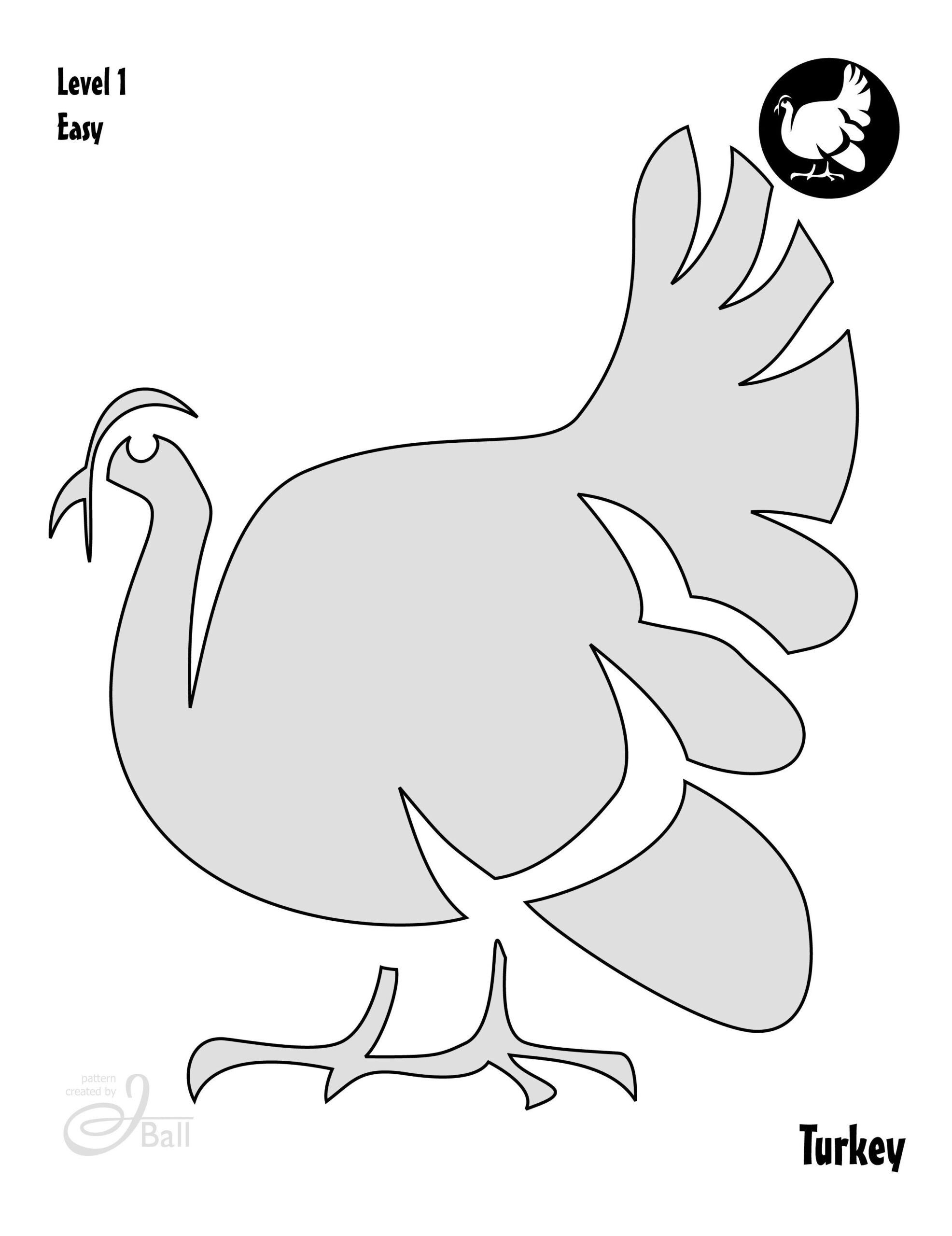 Thanksgiving Turkey Free Pumpkin Stencil Pumpkin