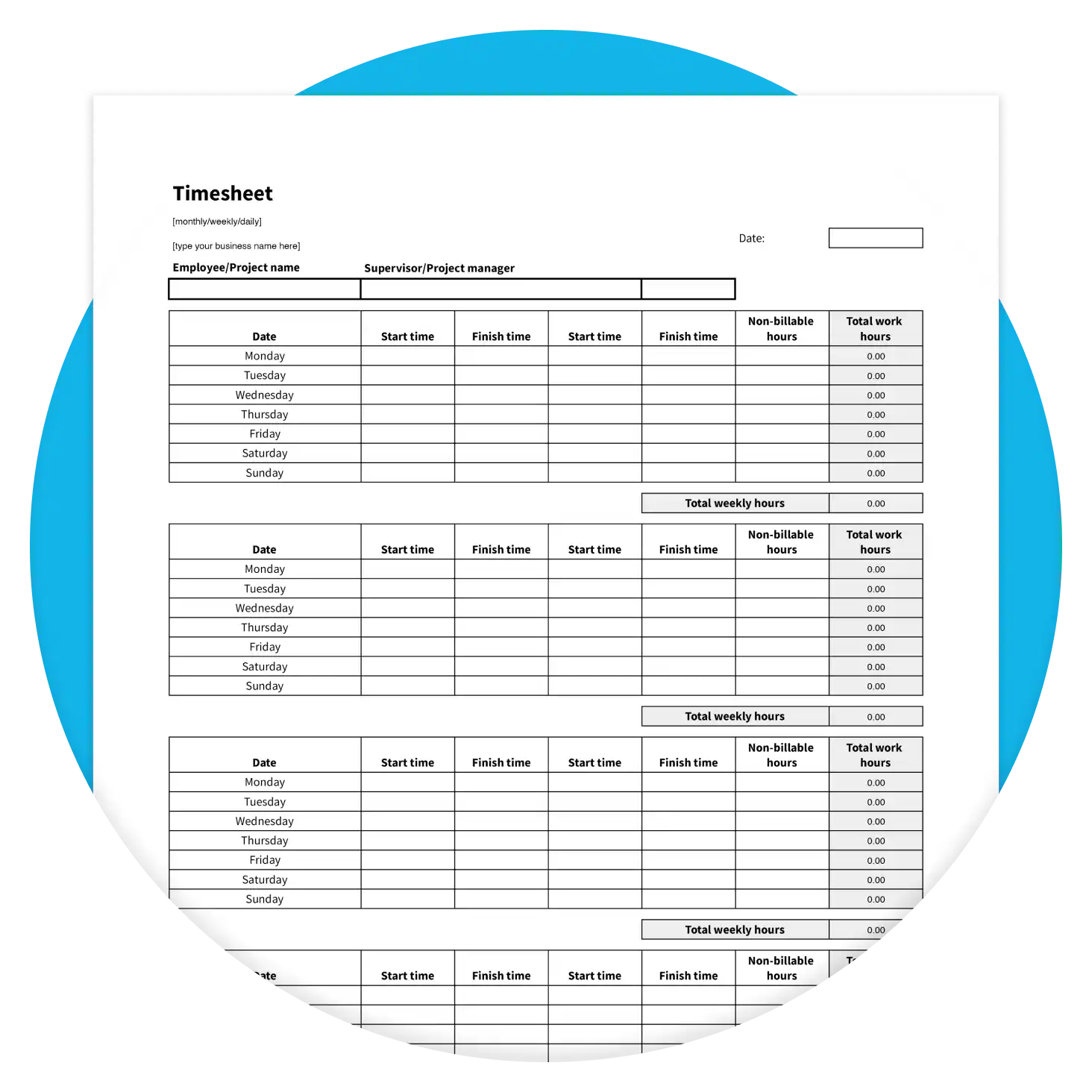 Timesheet Template