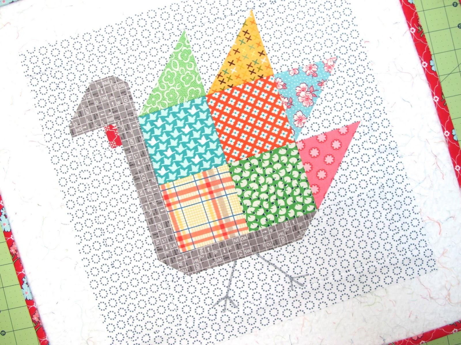 Tom Turkey Quilt Block Tutorial