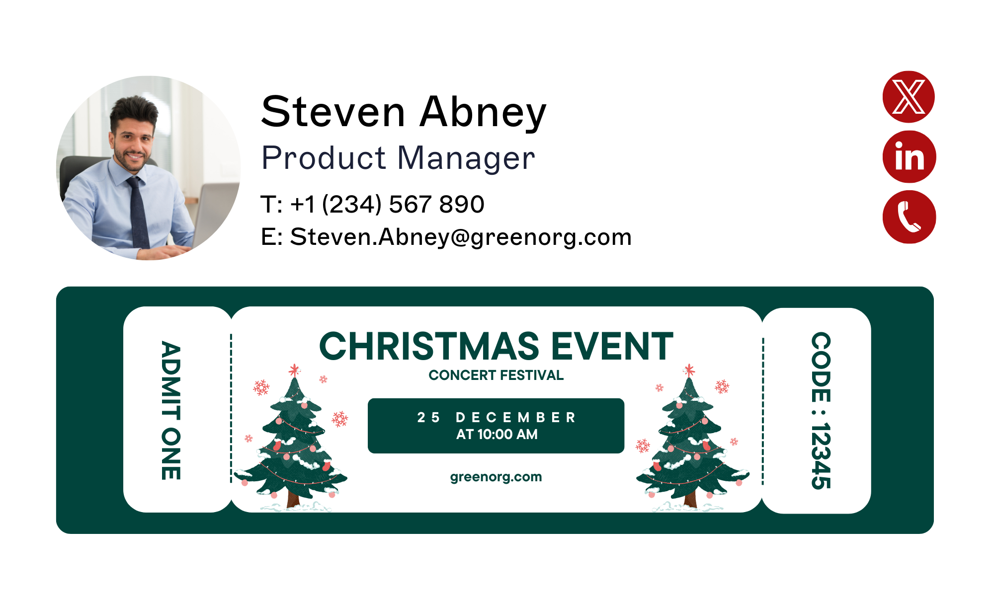 free christmas email signature templates