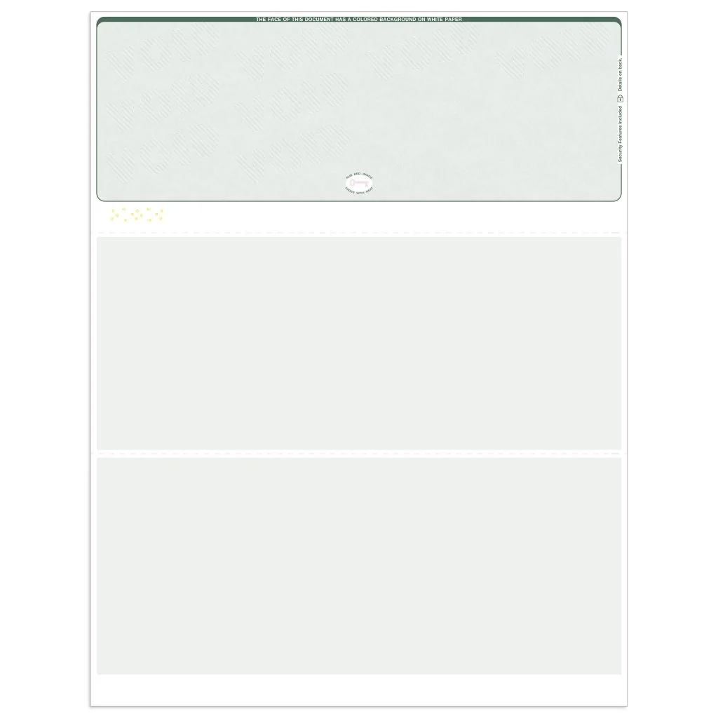 Top Format Blank Check Paper Cdt164 Top Format Blank Check Paper Cdt164