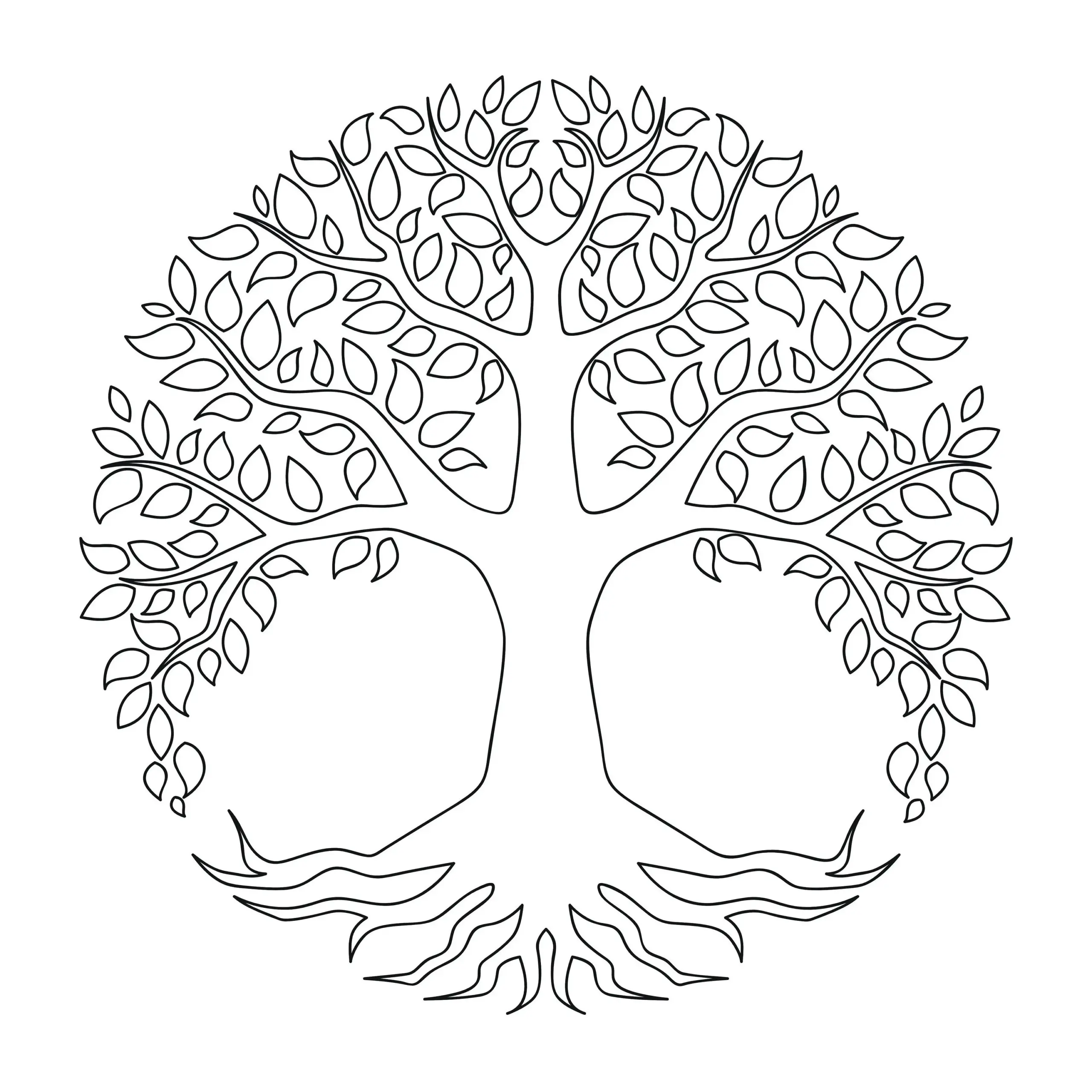 free printable tree of life template