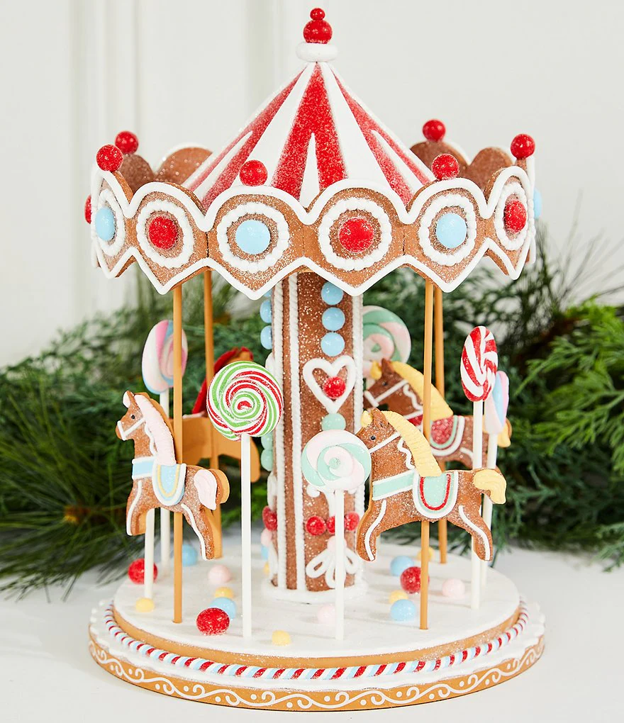 carousel gingerbread house template