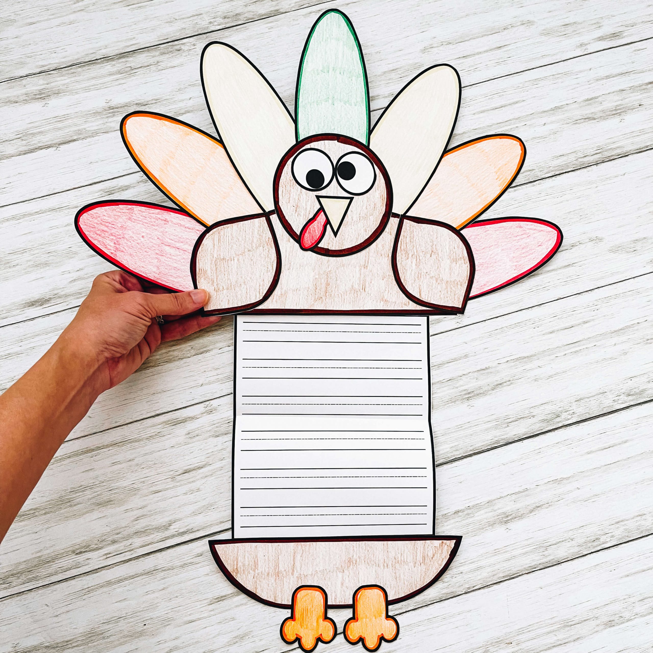 Turkey Craft Writing Template Turkey Craft Writing Template