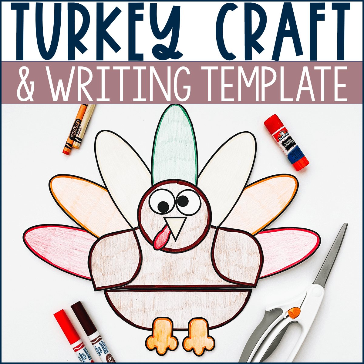 turkey writing template free