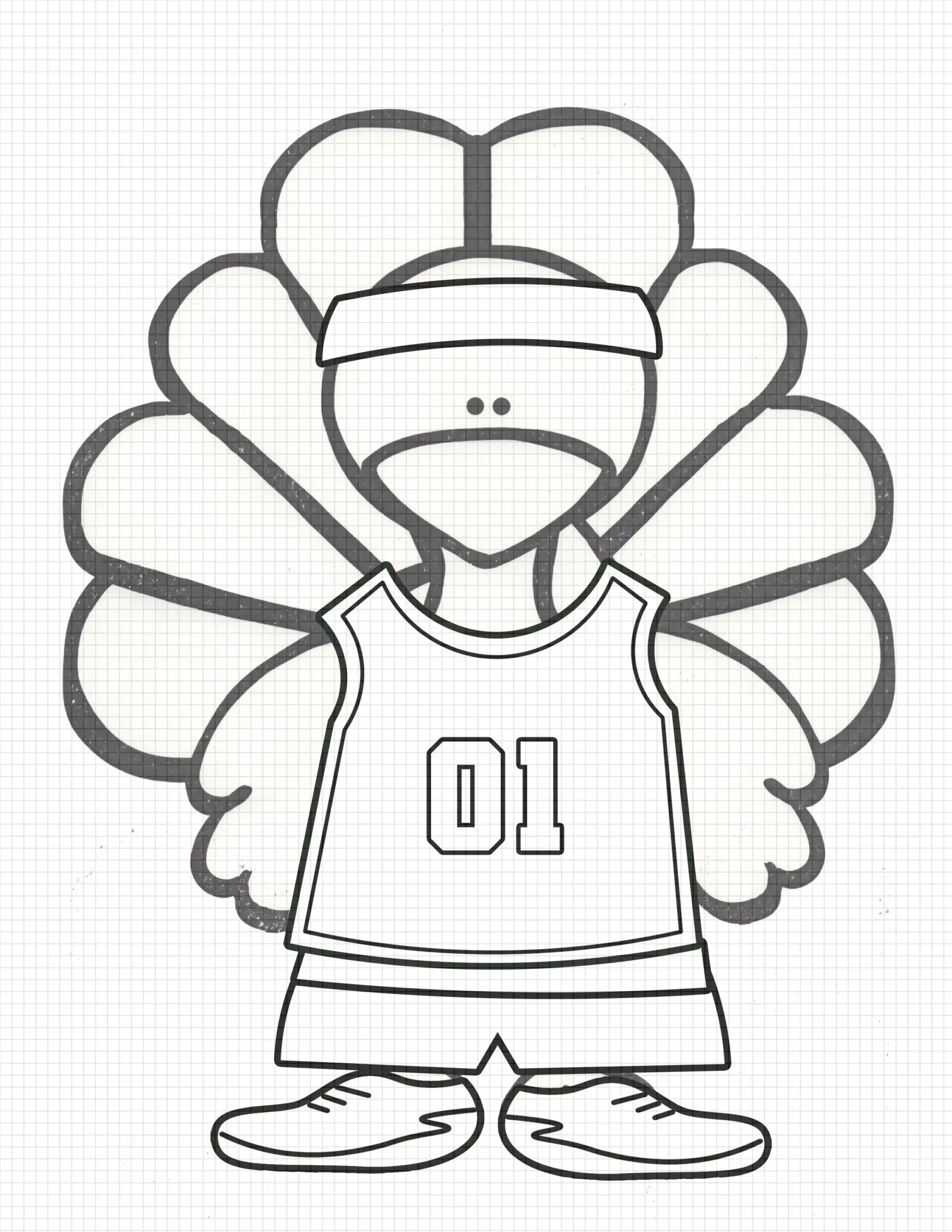 Turkey Disguise Clip Art Coloring