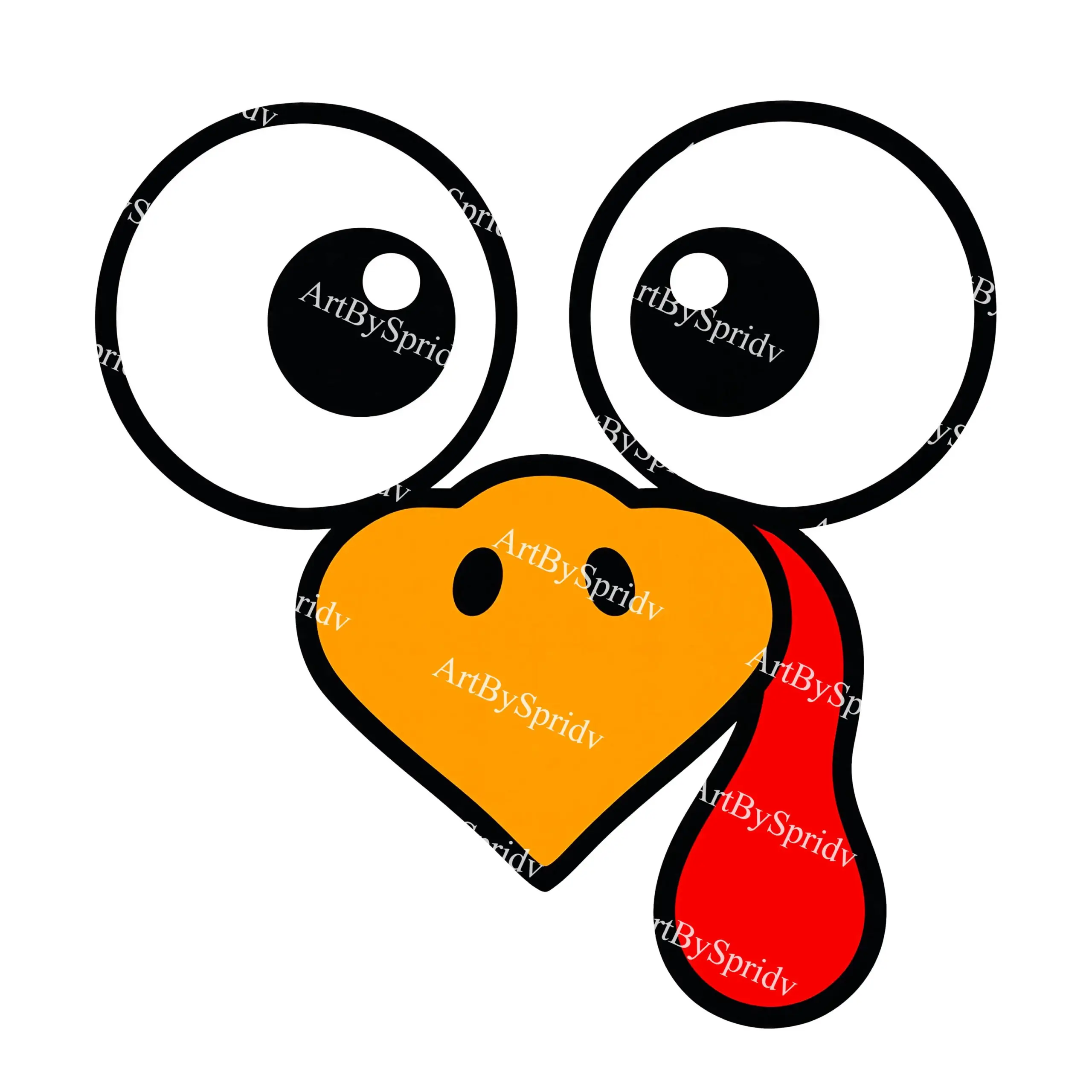 template turkey face clipart