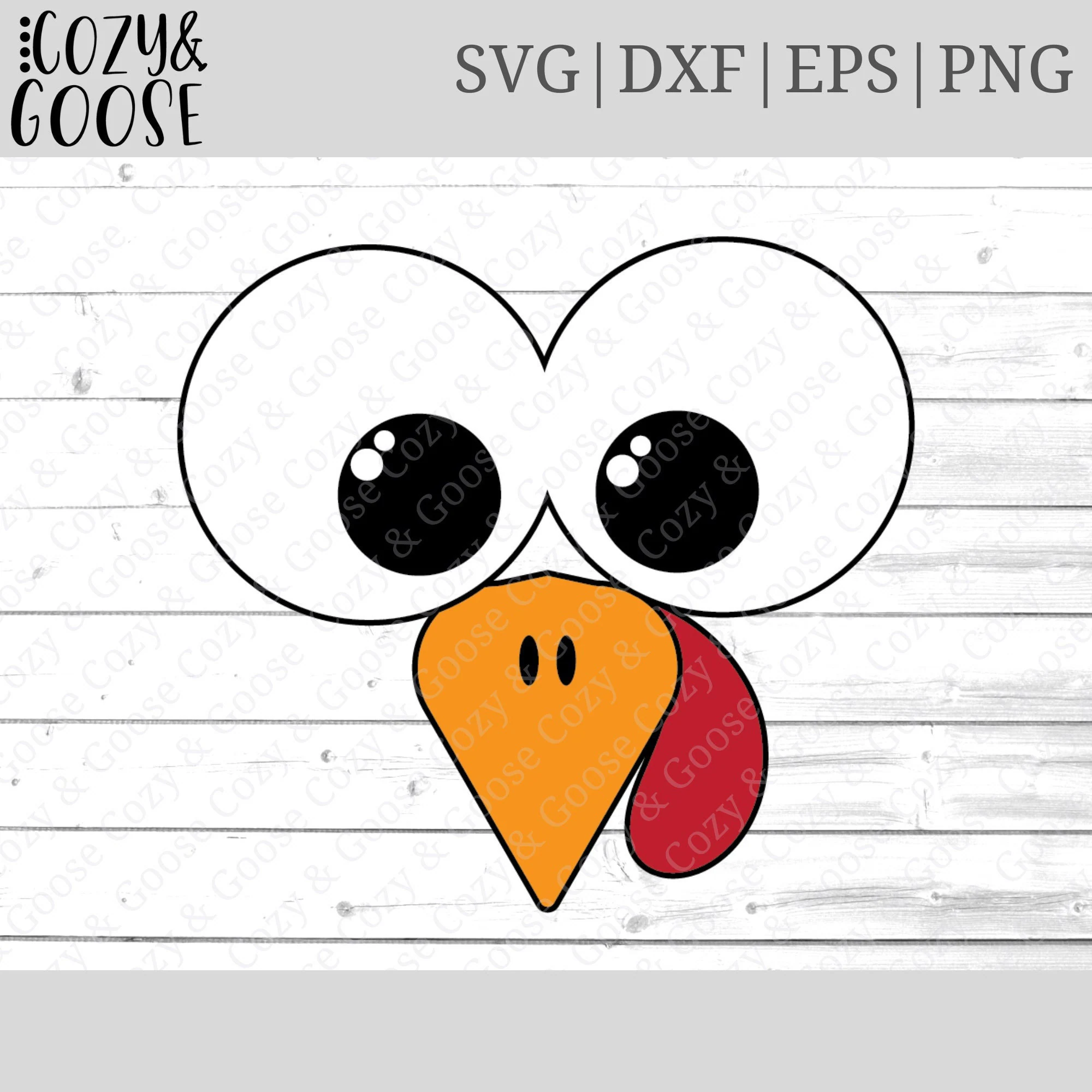 Turkey Face Svg Turkey Eyes Png Funny