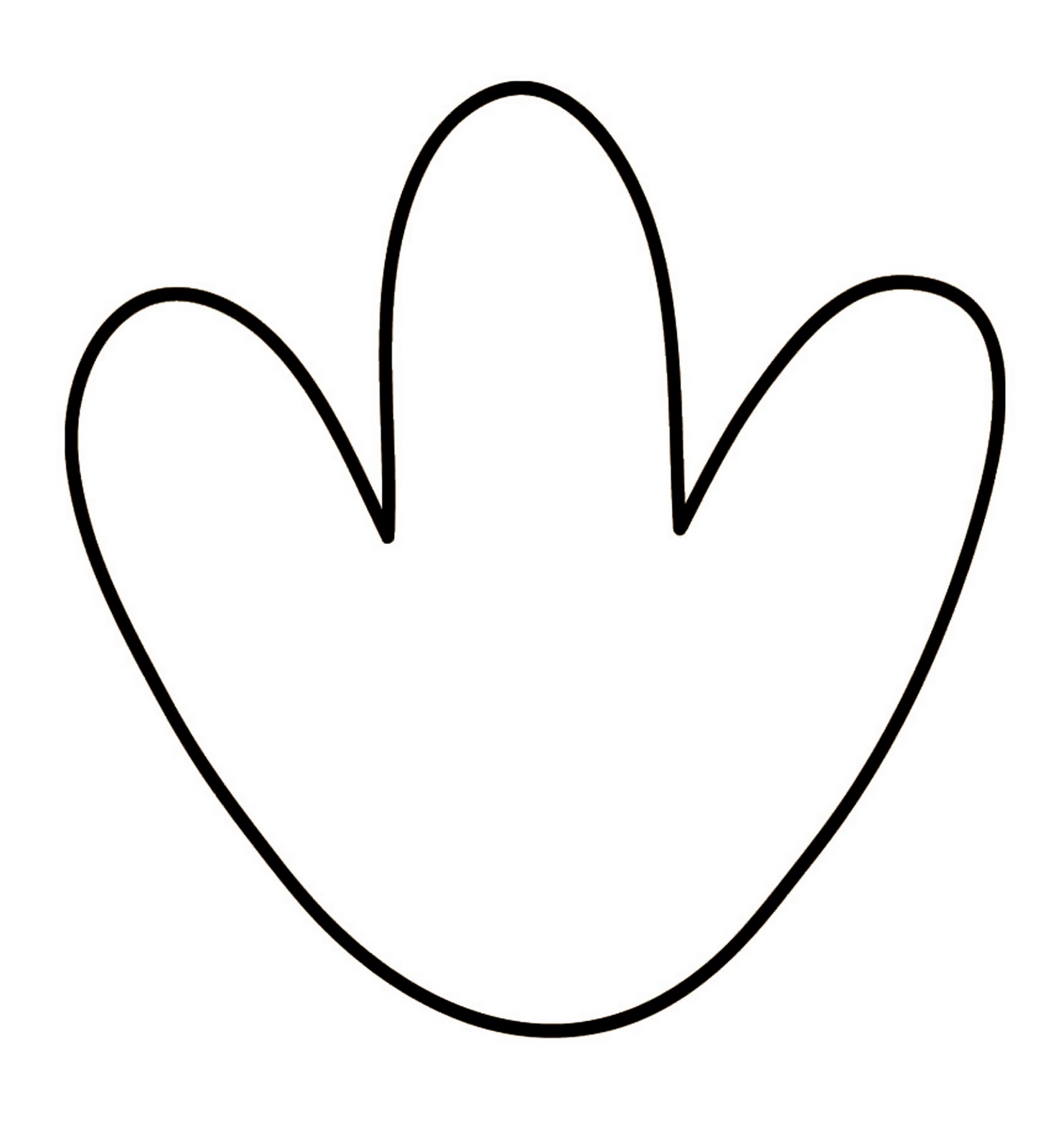 Turkey Feet Template
