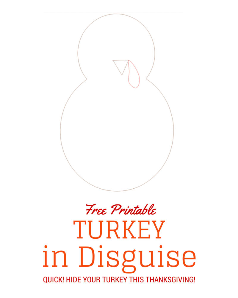 free printable tom the turkey template