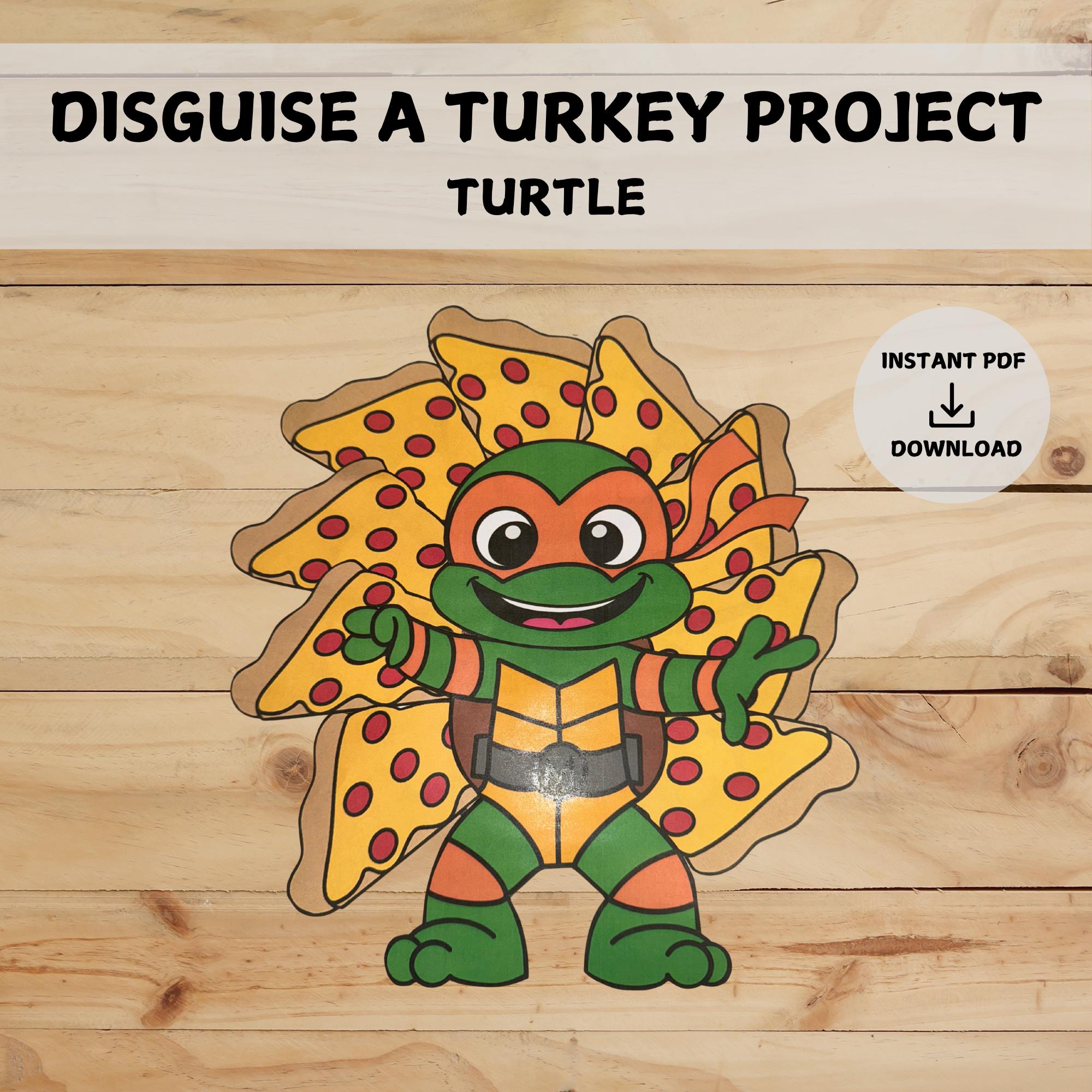 Turkey In Disguise Template Ninja Turtle