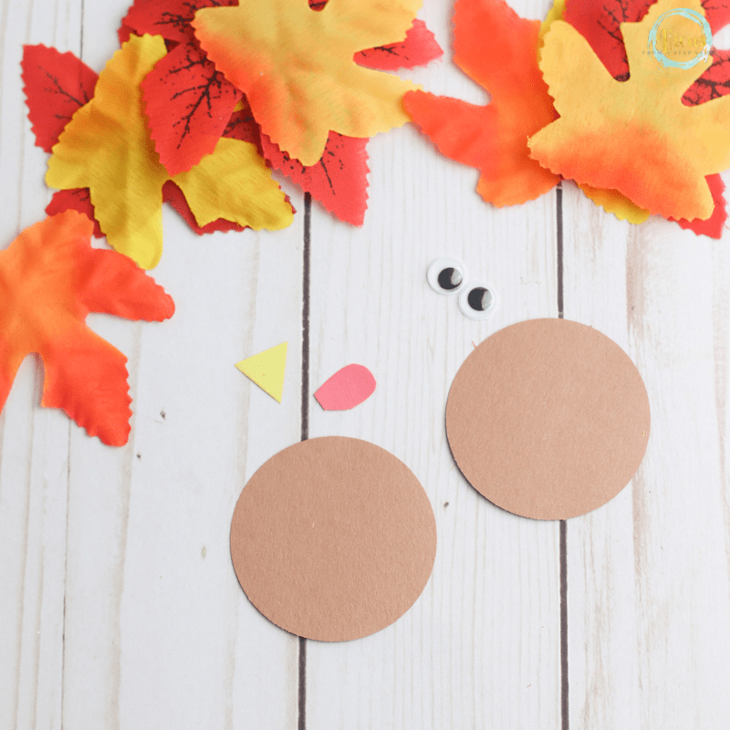 turkey leaf craft template