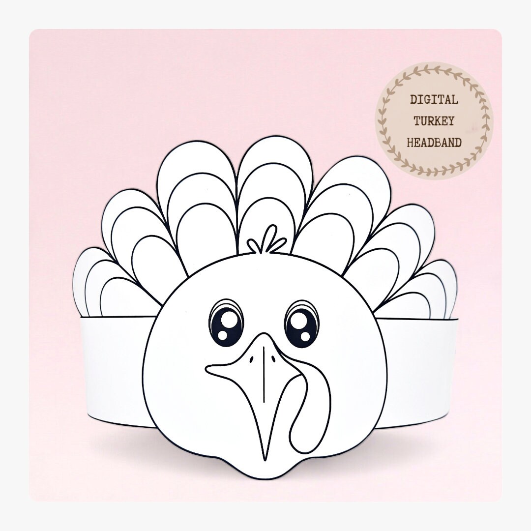 turkey headband template free printable turkey headband template free printable