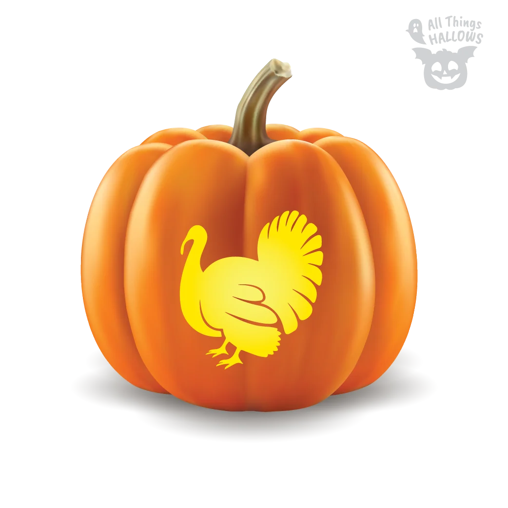 Turkey Pumpkin Stencil
