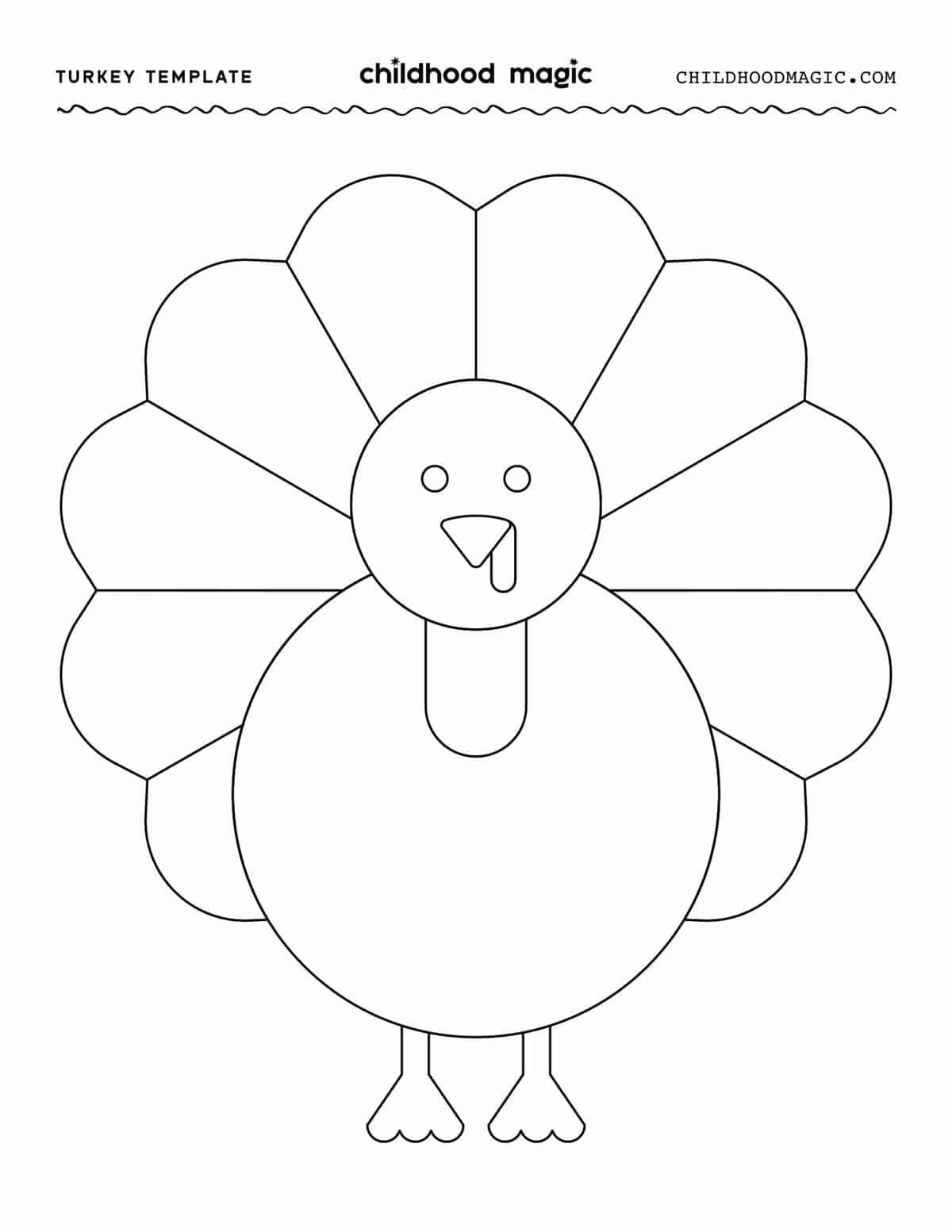 Turkey Template Free Printable