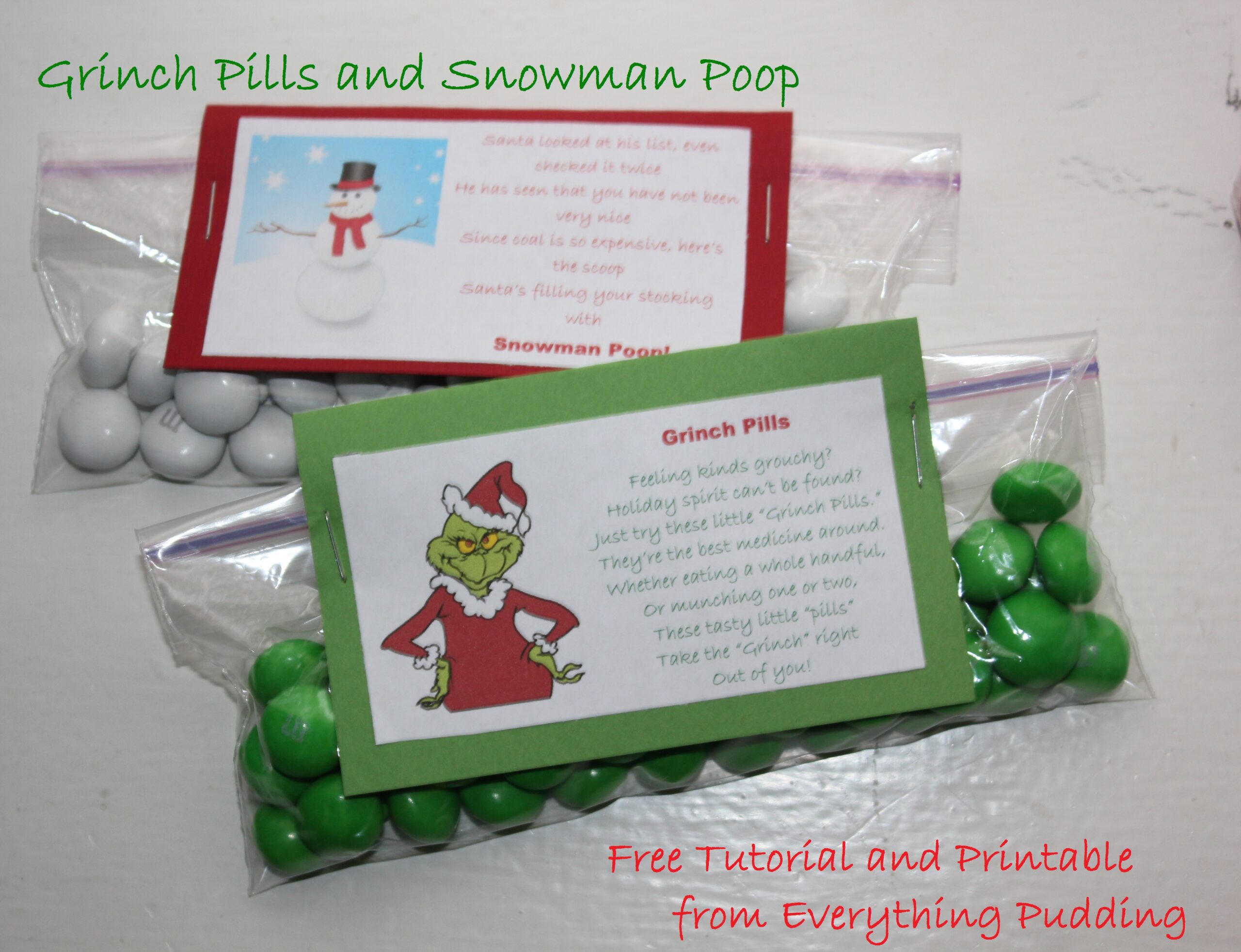 grinch pills free printable template