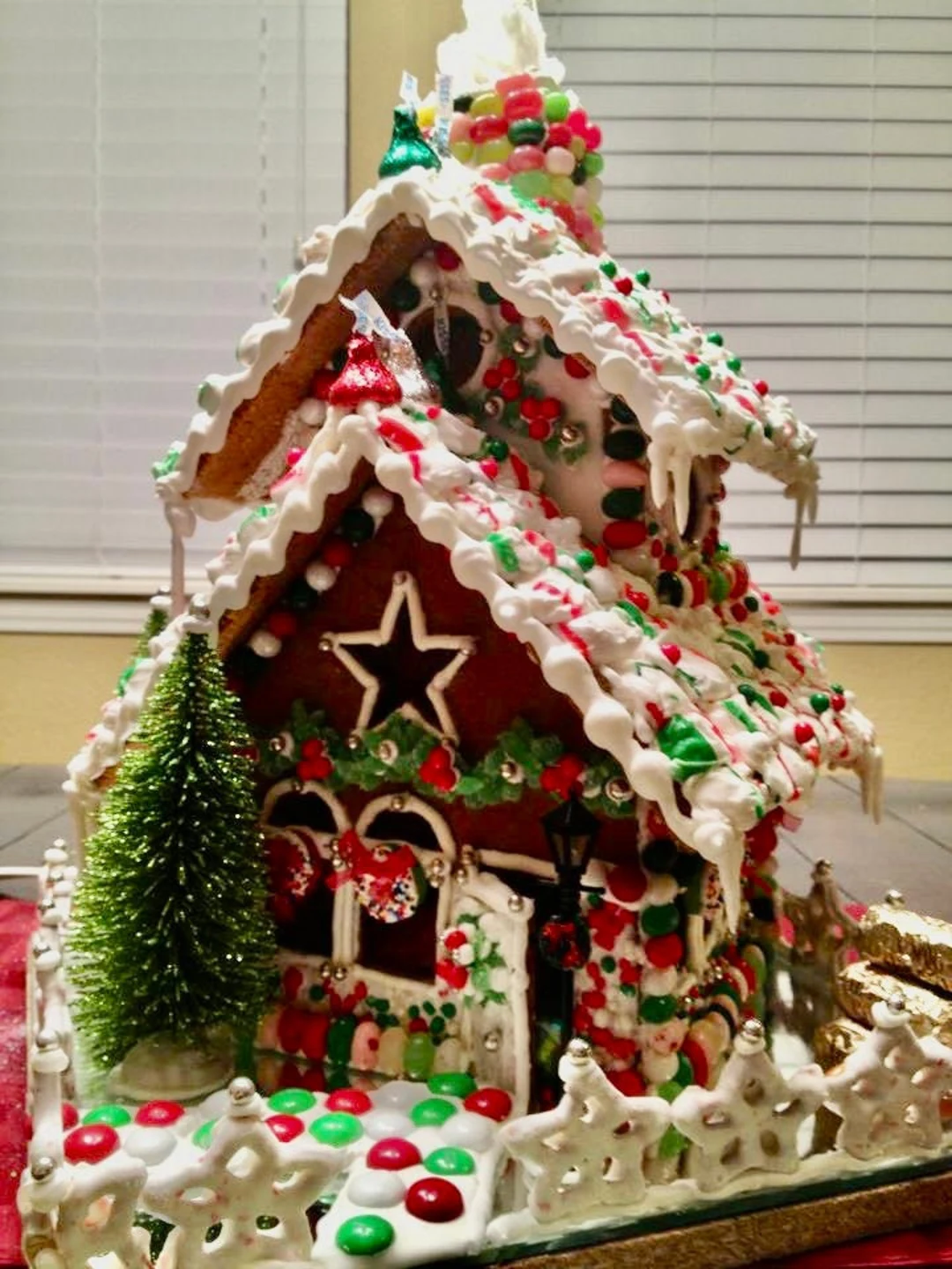 two story gingerbread house template