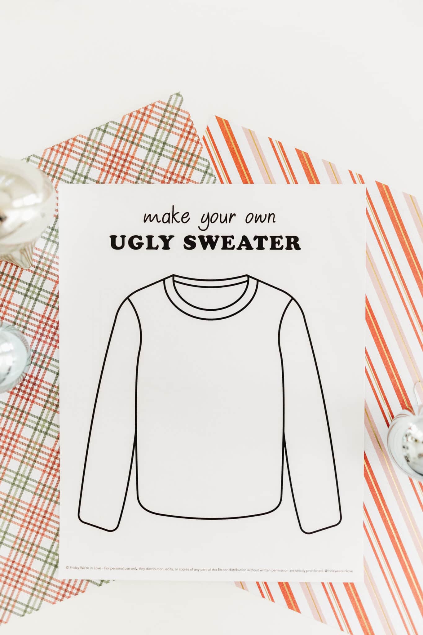 christmas sweater templates