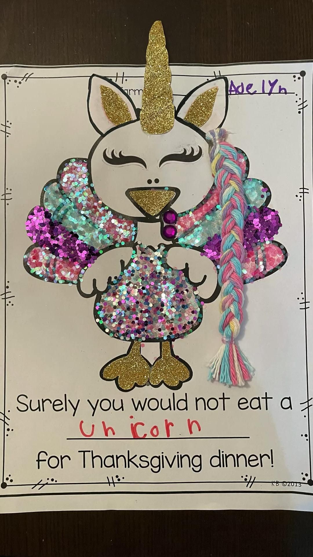 Unicorn Turkey Disguise Unicorn Turkey Disguise
