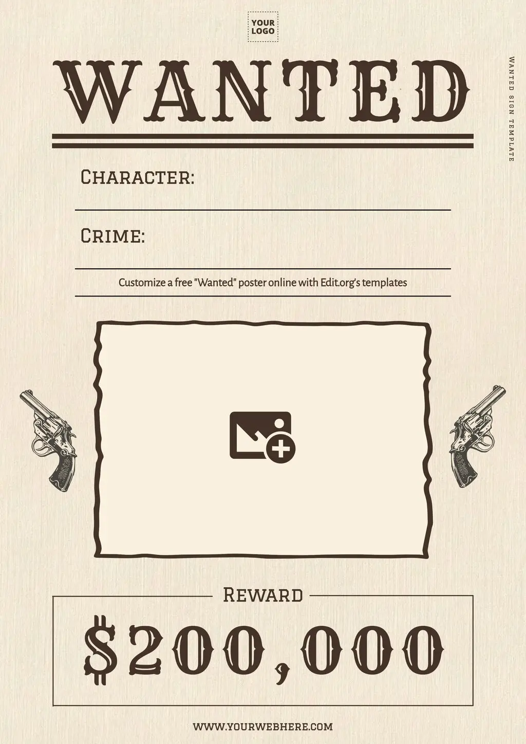 Wanted Sign Templates