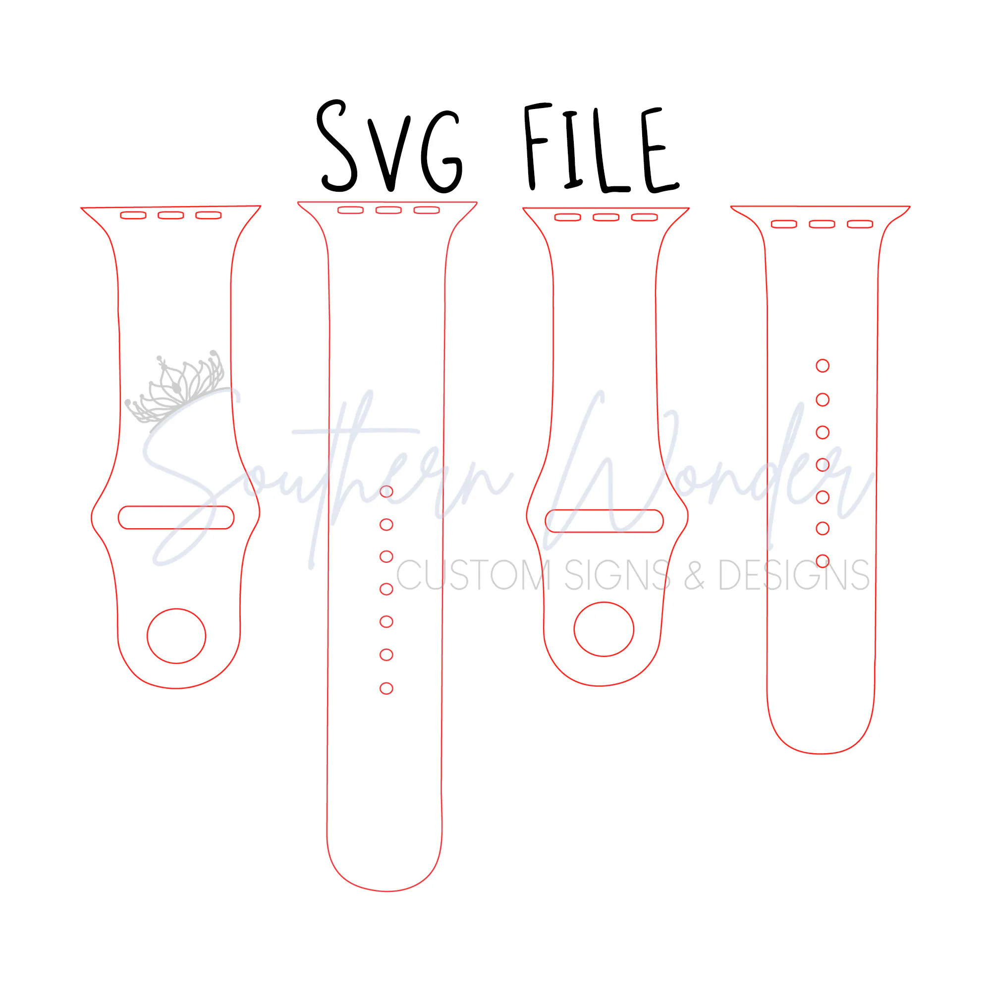 free printable watch band template