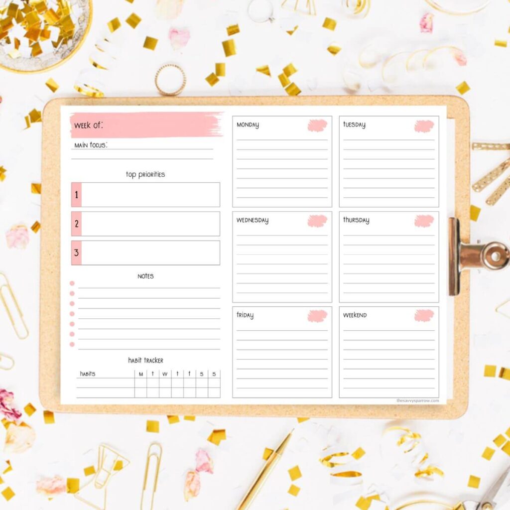 Weekly To Do List