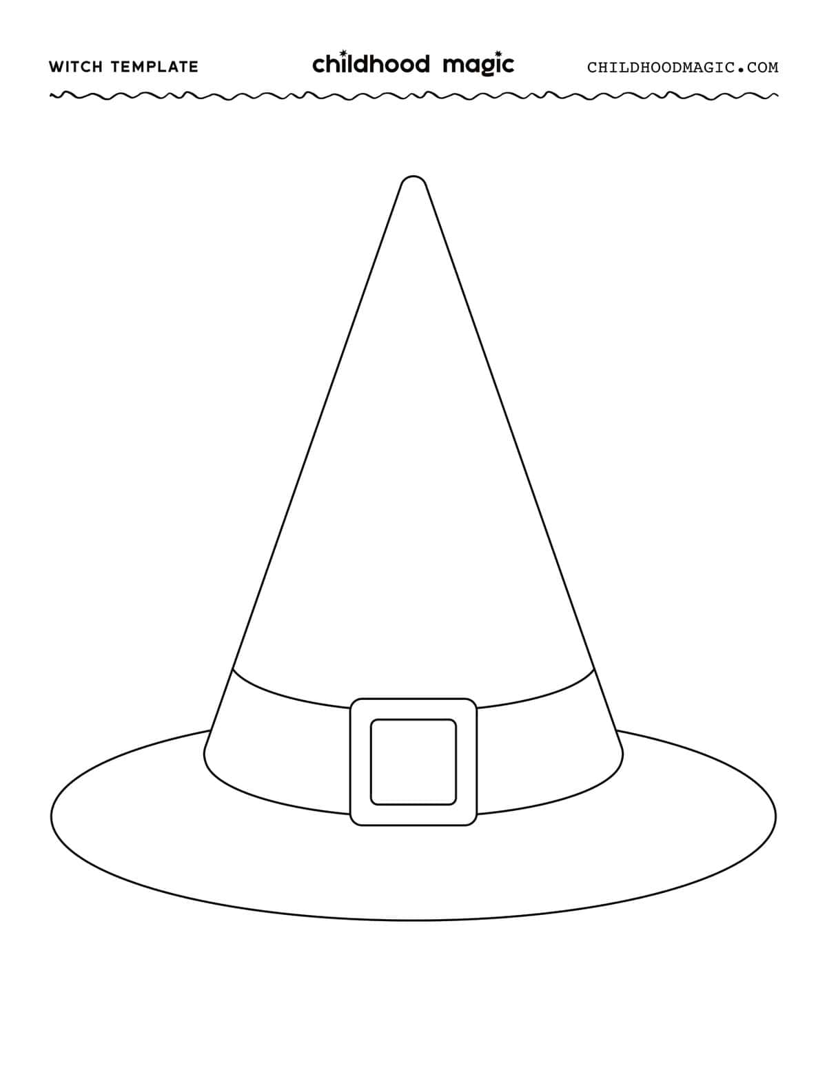 Witch Template Free Printable Witch Hat And Cauldron