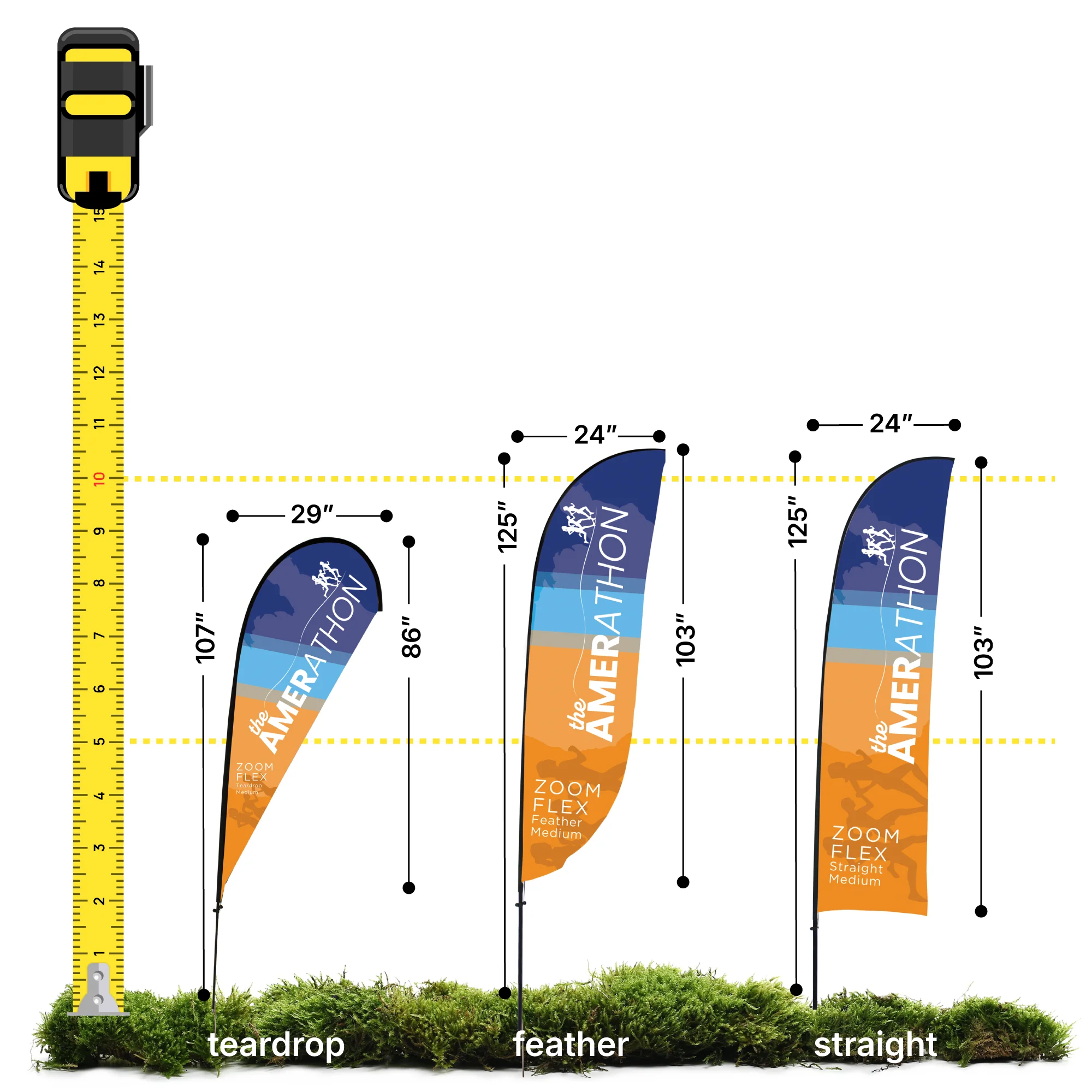 Zoom Flex Medium Flags Zoom Flex Medium Flags